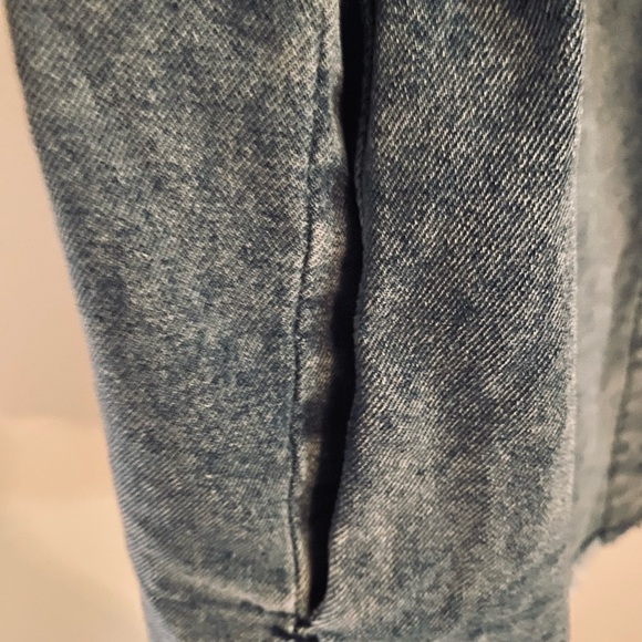 Denim Button-Up Shacket - Picture 3 of 4